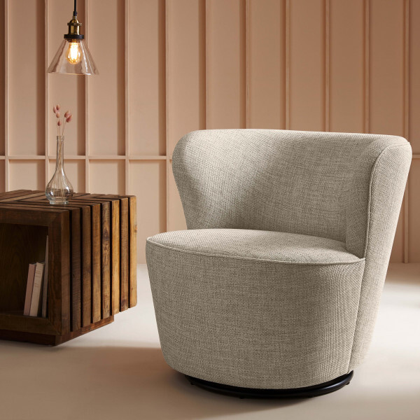 fauteuil Barnabé tissu lin Signature