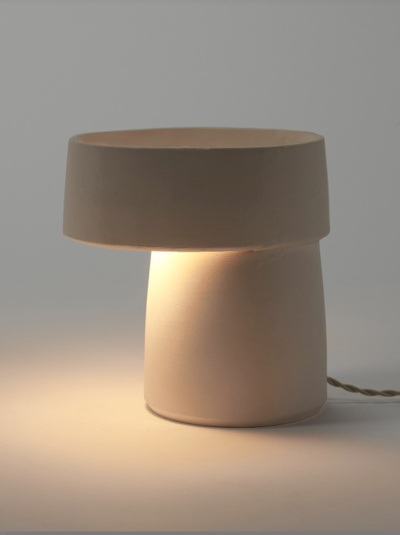 Lampe de table en céramique blanc modèle white Romé design Alex Gabriels collection Serax